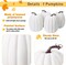 4 Pcs Carvable Halloween Thanksgiving Fall Large White Foam Pumpkins